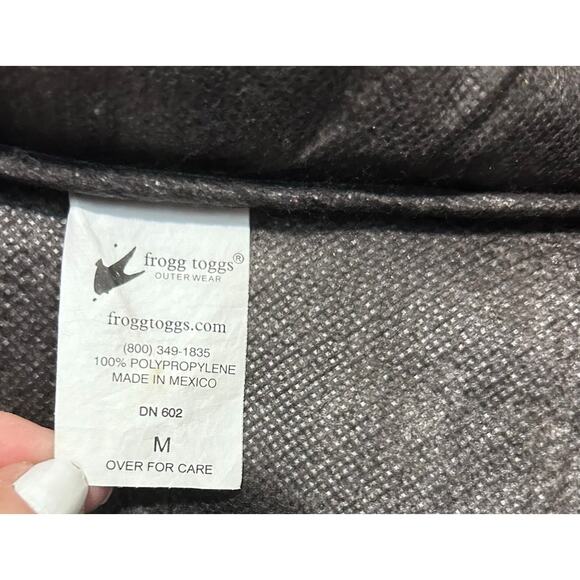 Frogg Toggs‎ Mens Black Rain Jacket M Polypropylene Windbreaker Outdoor - Picture 13 of 14